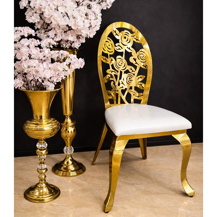 صندلی تالار بیضی طرح گل